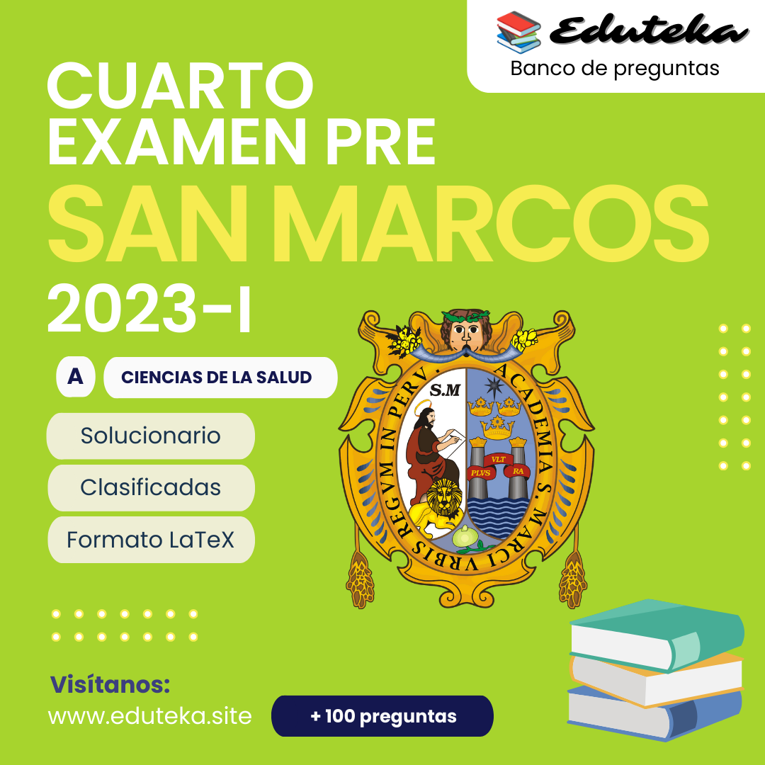 Post CUARTO EXAMEN PRE SAN MARCOS 2023 - I