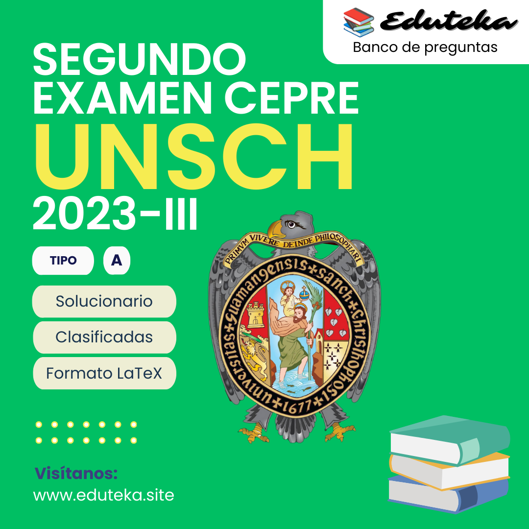 Post SEGUNDO EXAMEN CEPRE UNSCH 2023-III