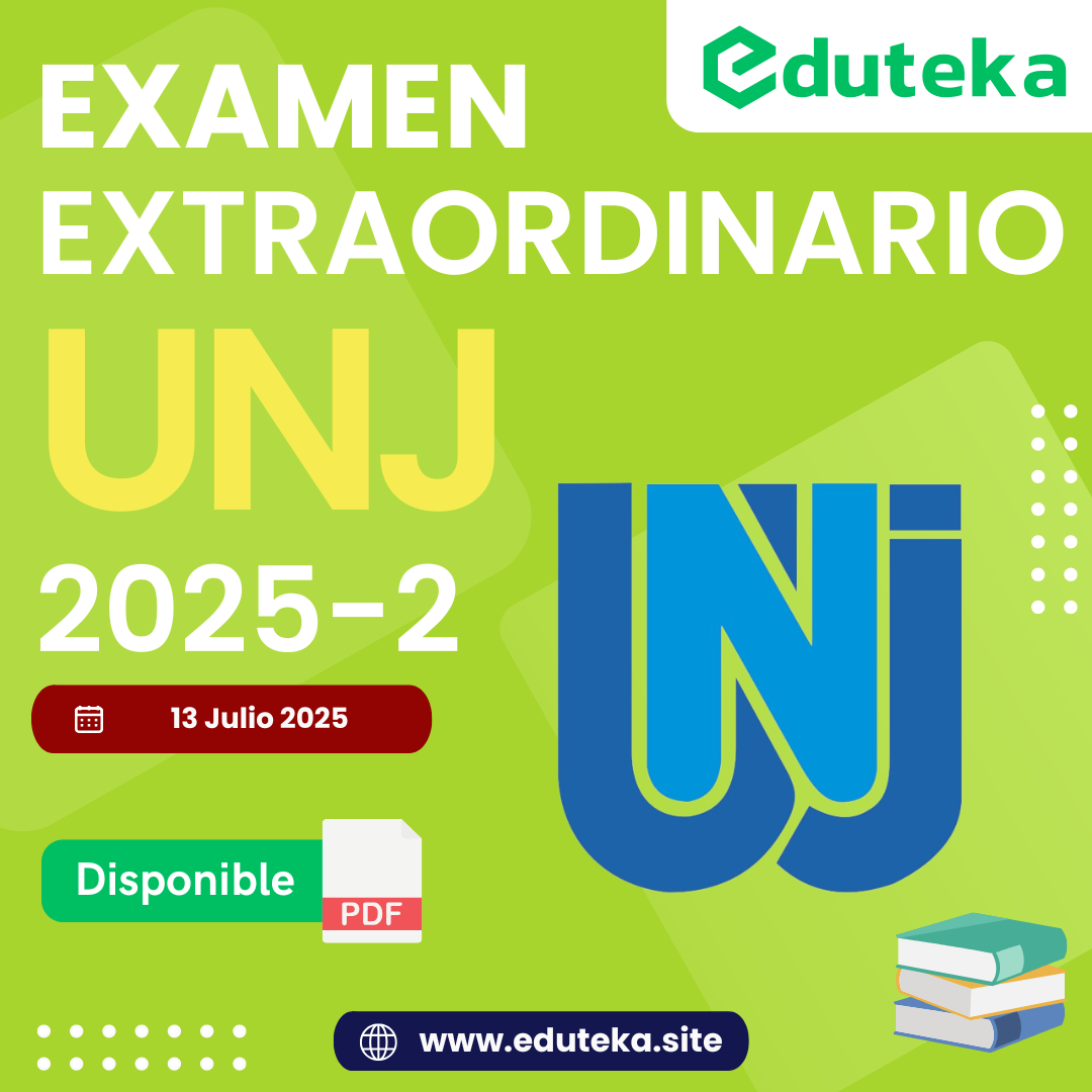 Post EXAMEN EXTRAORDINARIO UNJ 2025-2