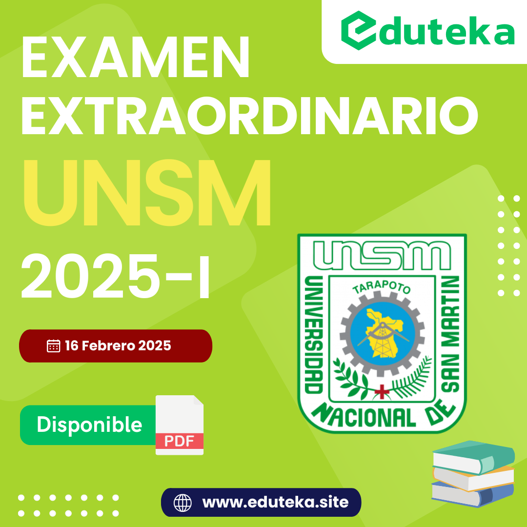 Post EXAMEN EXTRAORDINARIO UNSM 2025-I
