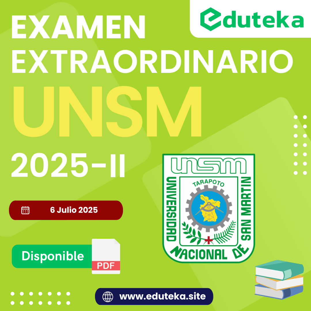 Post EXAMEN EXTRAORDINARIO UNSM 2025-II