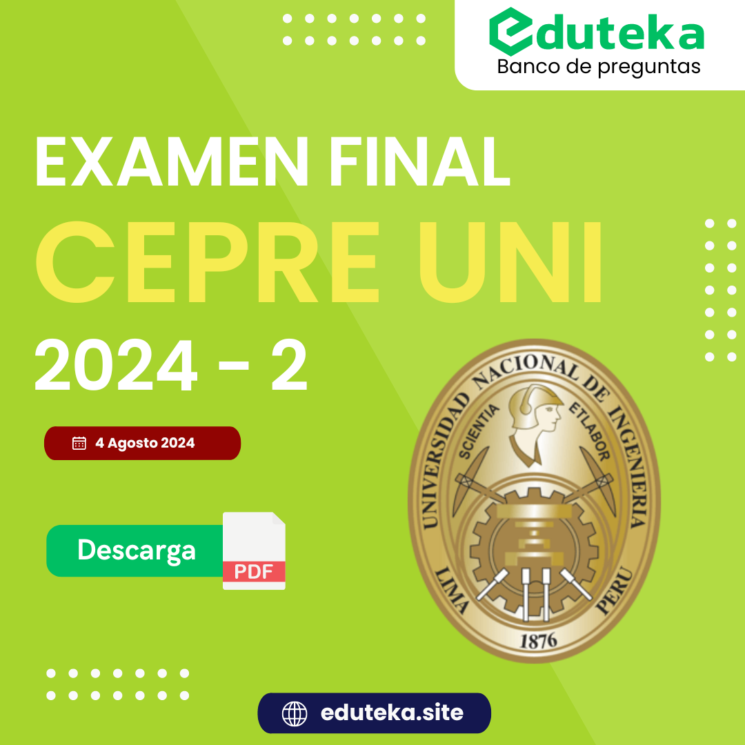 Post EXAMEN FINAL CEPRE-UNI 2024-2
