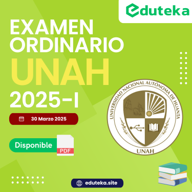 Post EXAMEN ORDINARIO UNAH 2025-I