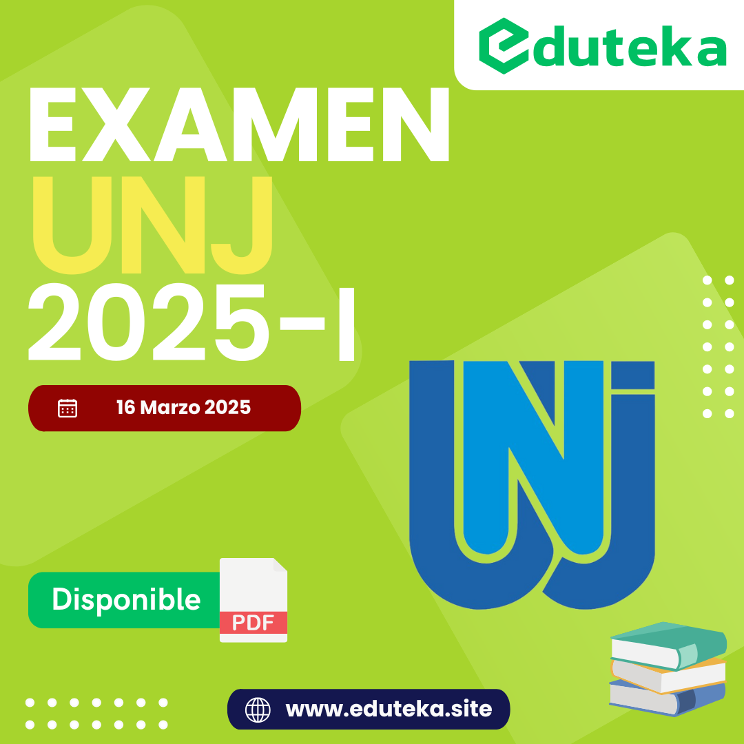 Post EXAMEN ORDINARIO UNJ 2025-I