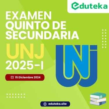 EXAMEN QUINTO DE SECUNDARIA UNJ 2025-I Post