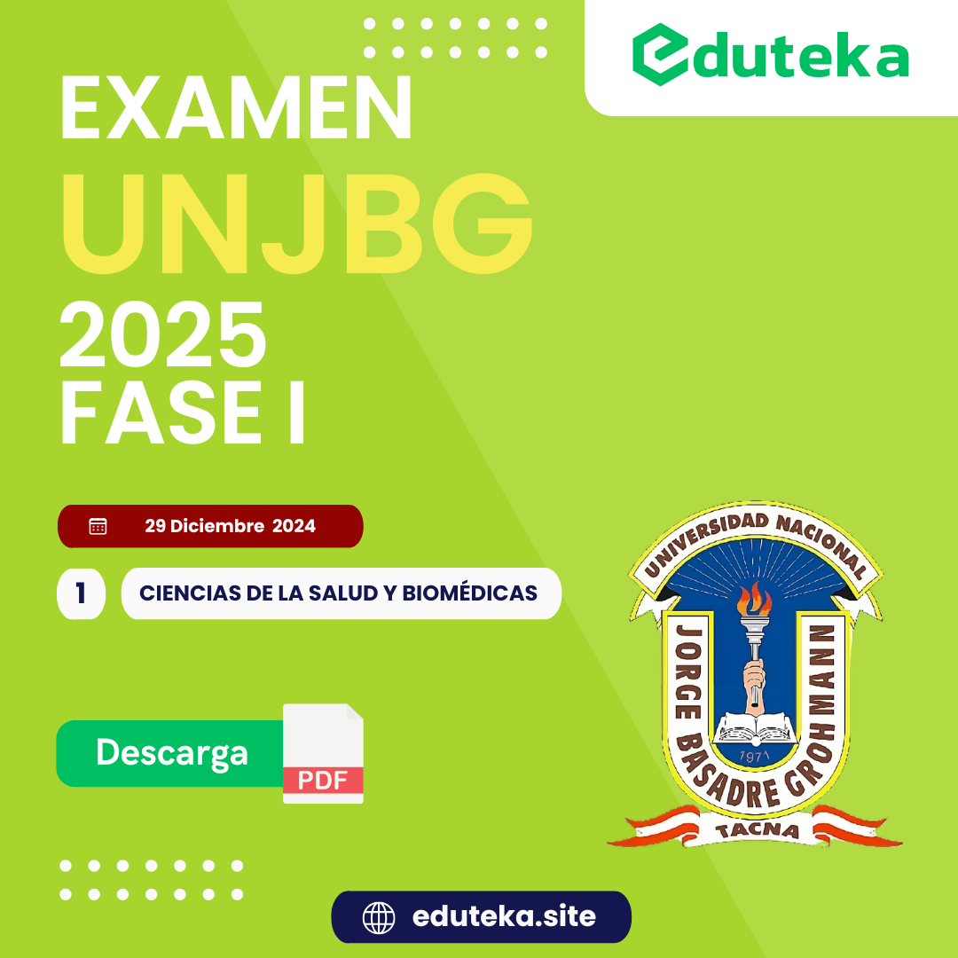 Post EXAMEN UNJBG 2025 FASE 1