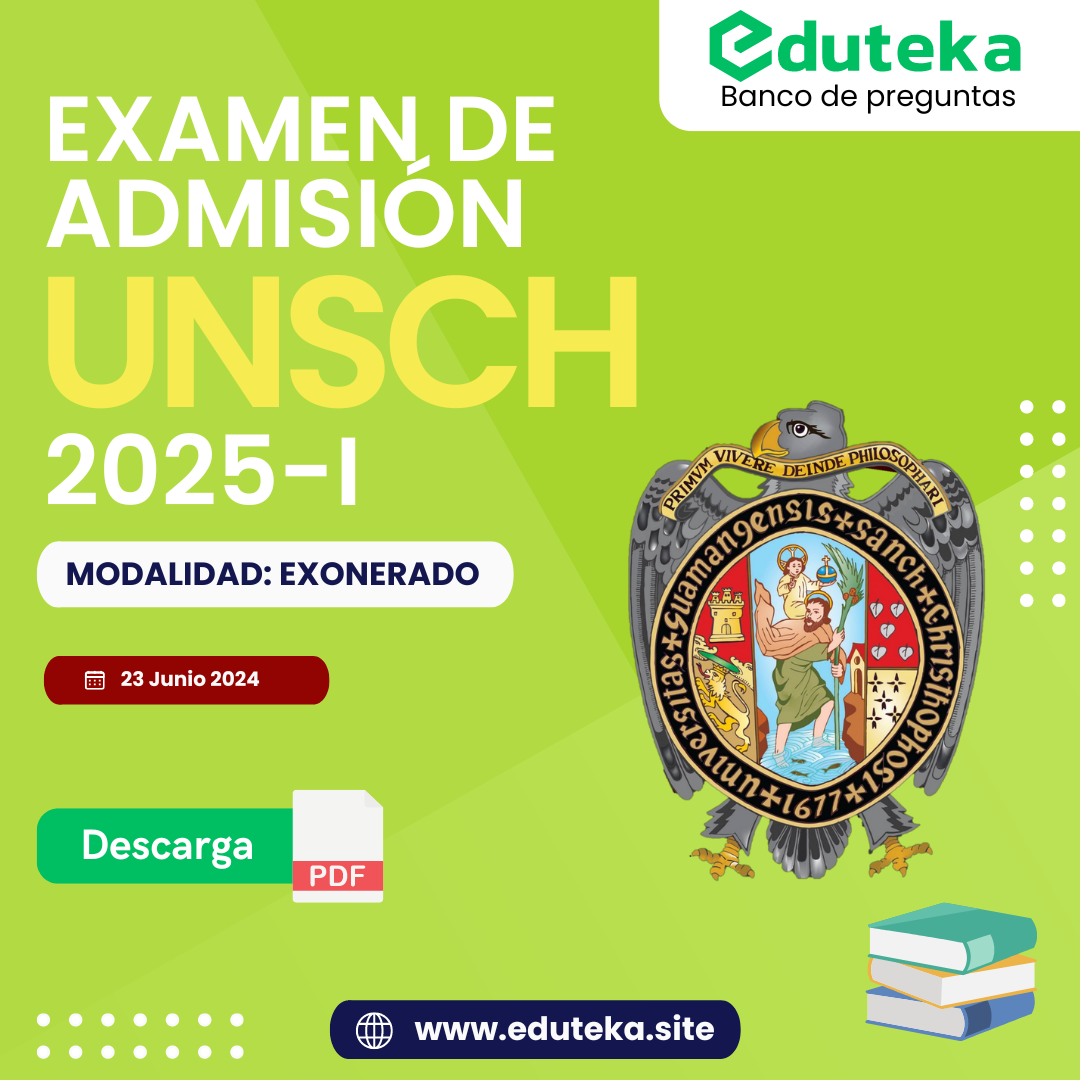 Post EXAMEN UNSCH 2025-I EXONERADO 