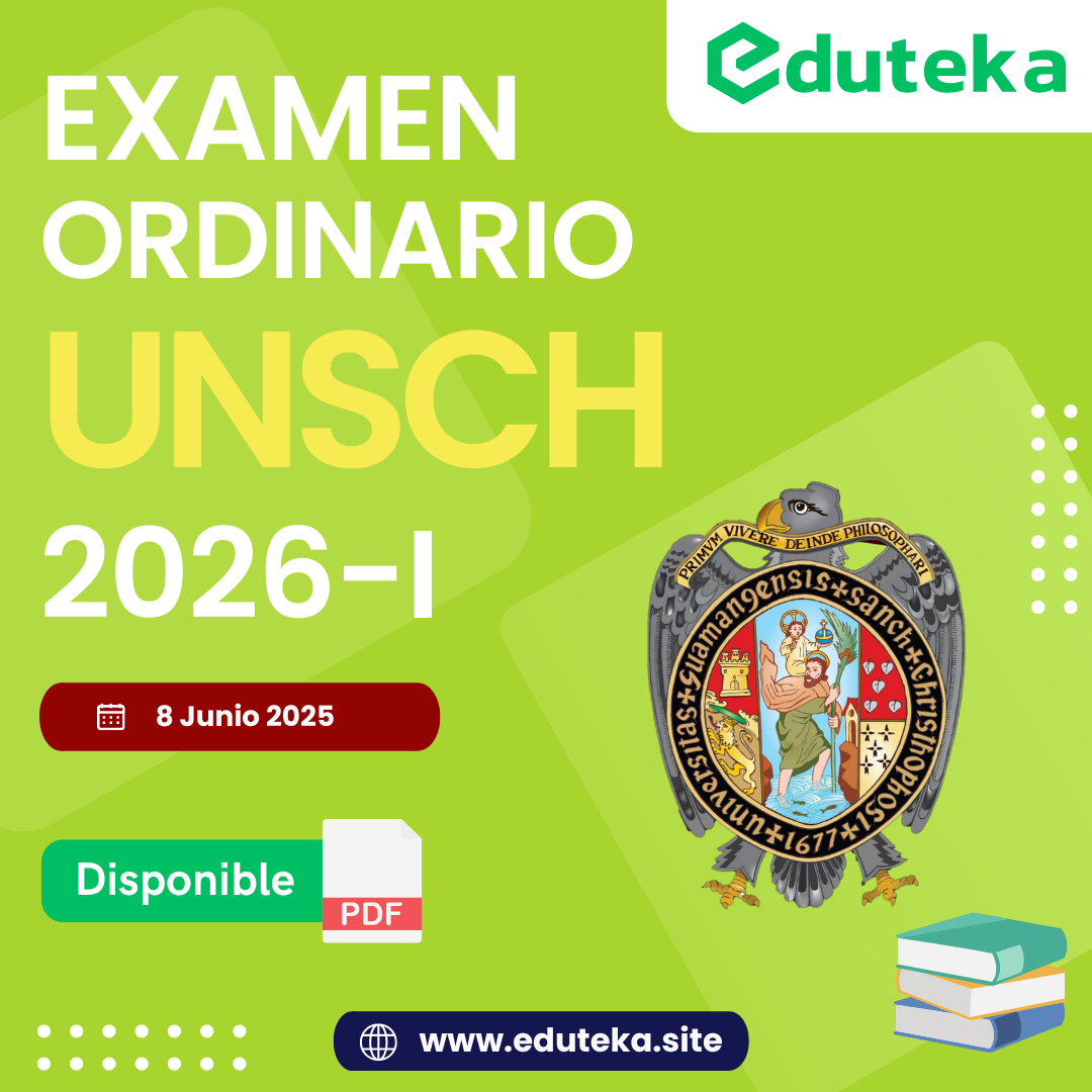 Post EXAMEN UNSCH 2026-I