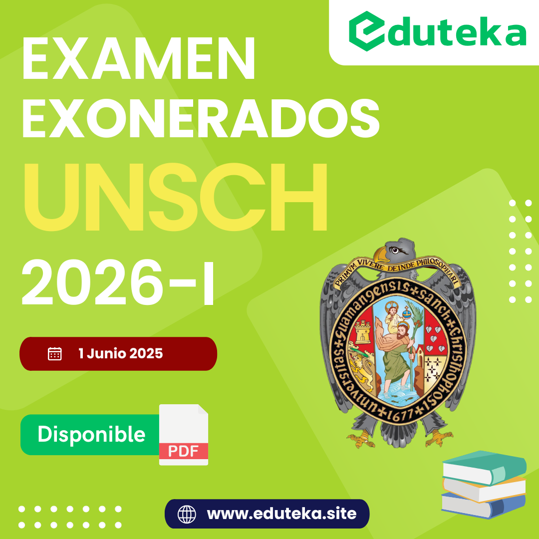 Post EXAMEN UNSCH EXONERADOS 2026-I