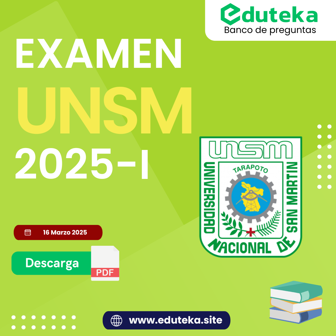 Post EXAMEN UNSM 2025-I