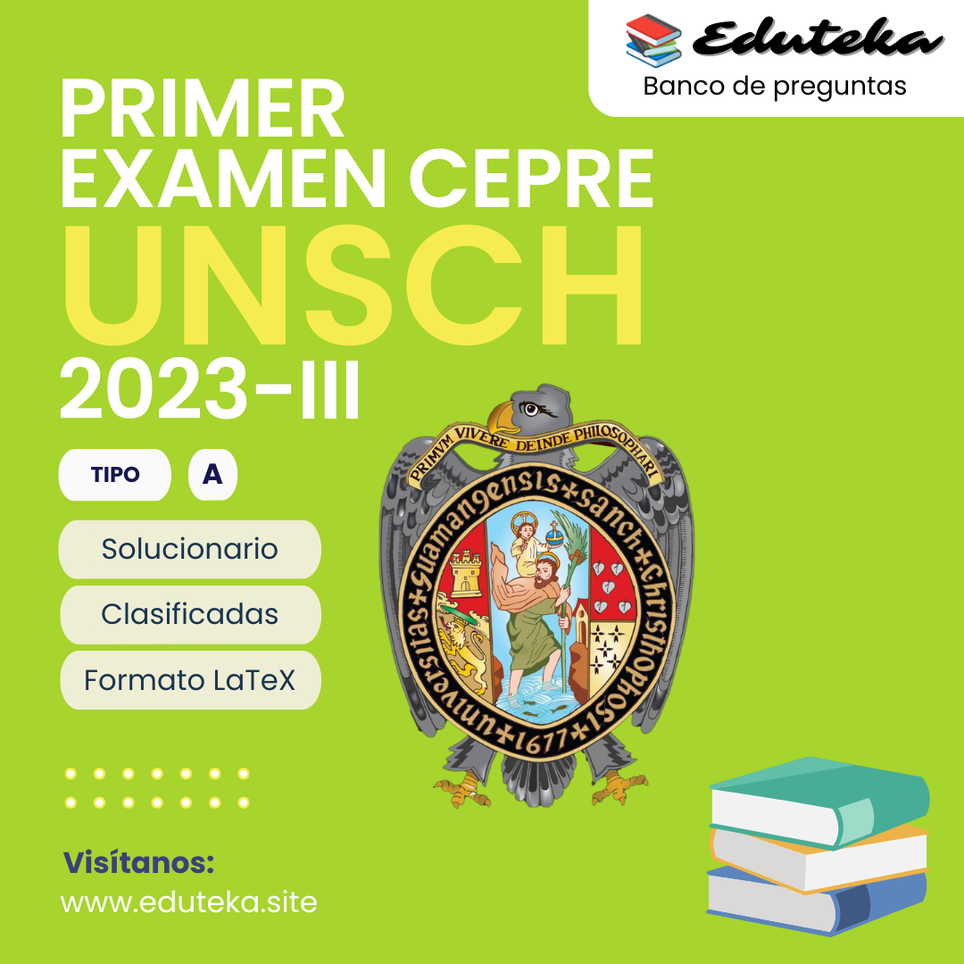 Post PRIMER EXAMEN CEPRE UNSCH 2023-III