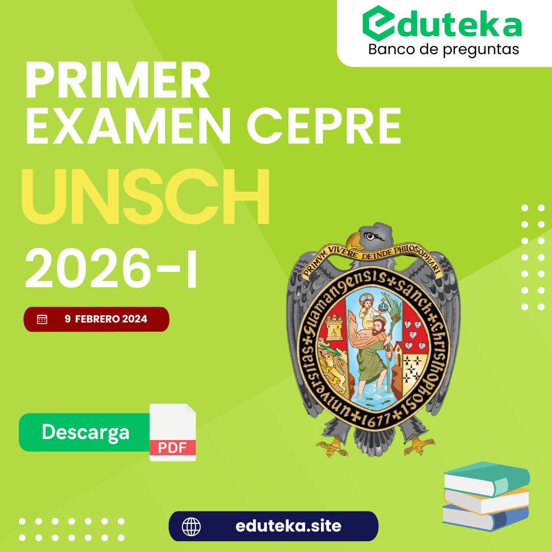 Post PRIMER EXAMEN CEPRE UNSCH 2026-I