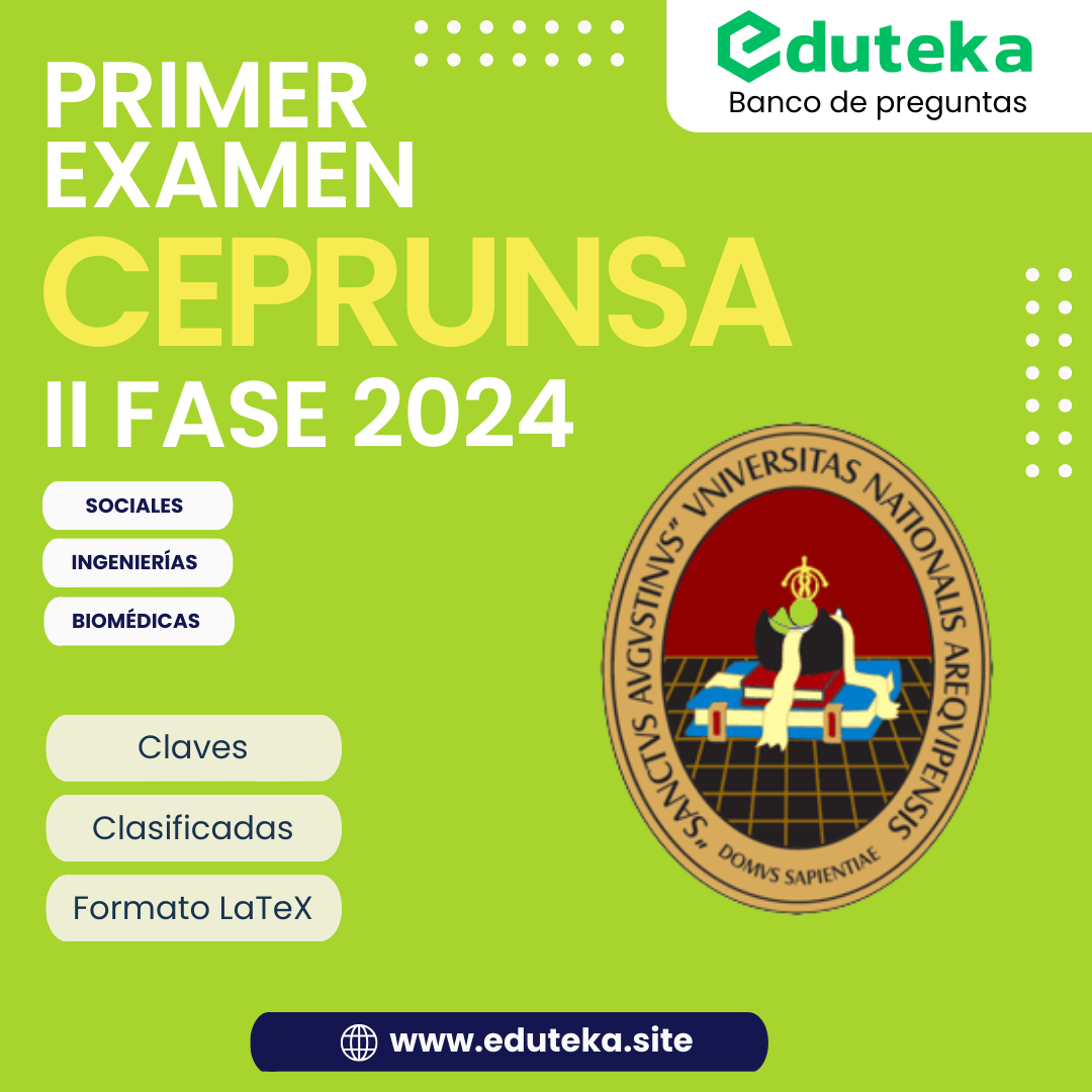 Post PRIMER EXAMEN CEPRUNSA II FASE 2024