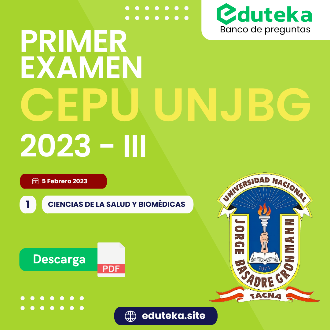 Post PRIMER EXAMEN CEPU UNJBG 2023-III