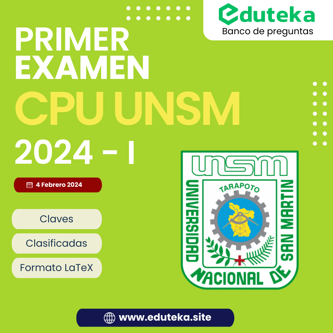 Post PRIMER EXAMEN CPU UNSM 2024-I
