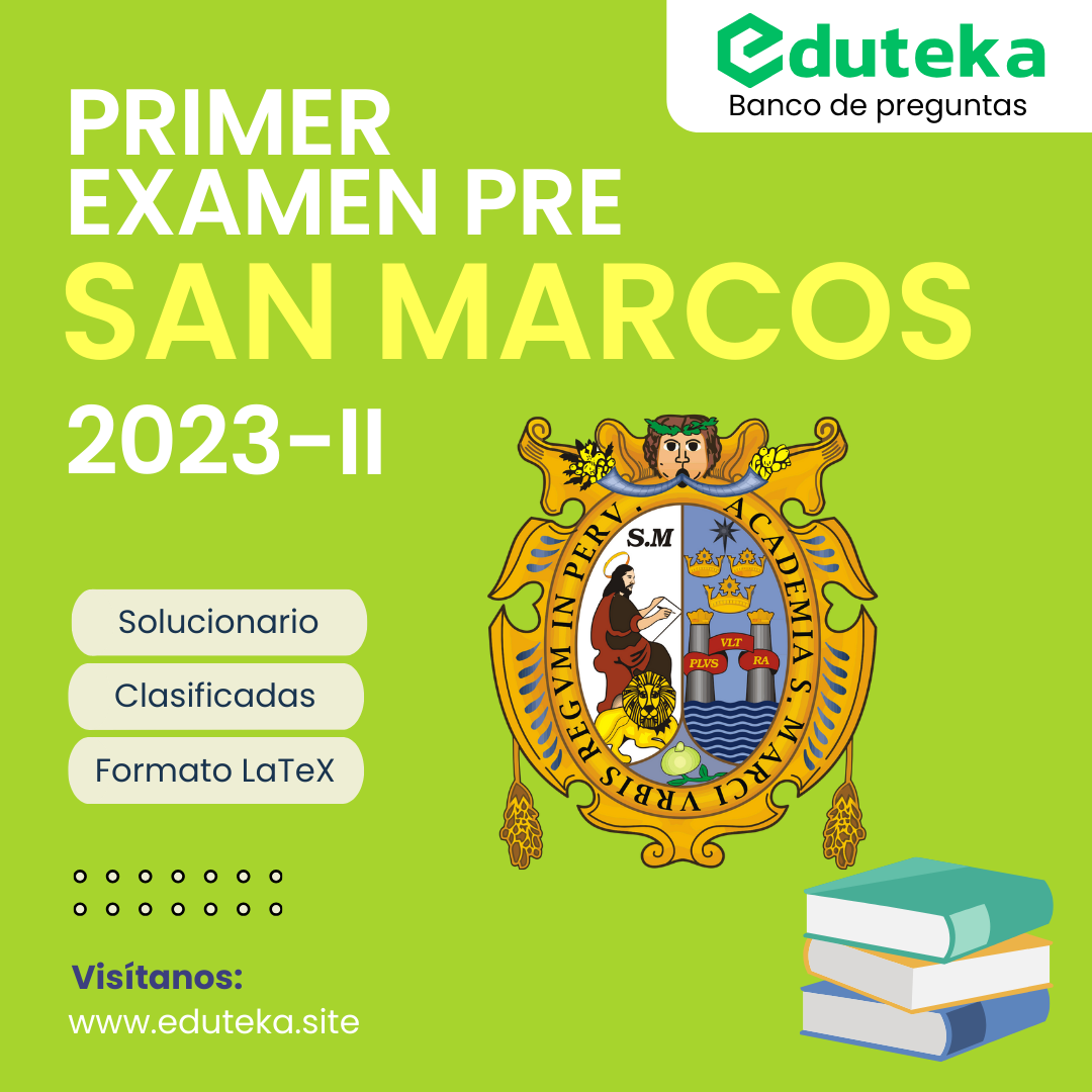 Post PRIMER EXAMEN  PRE SAN MARCOS 2023-II