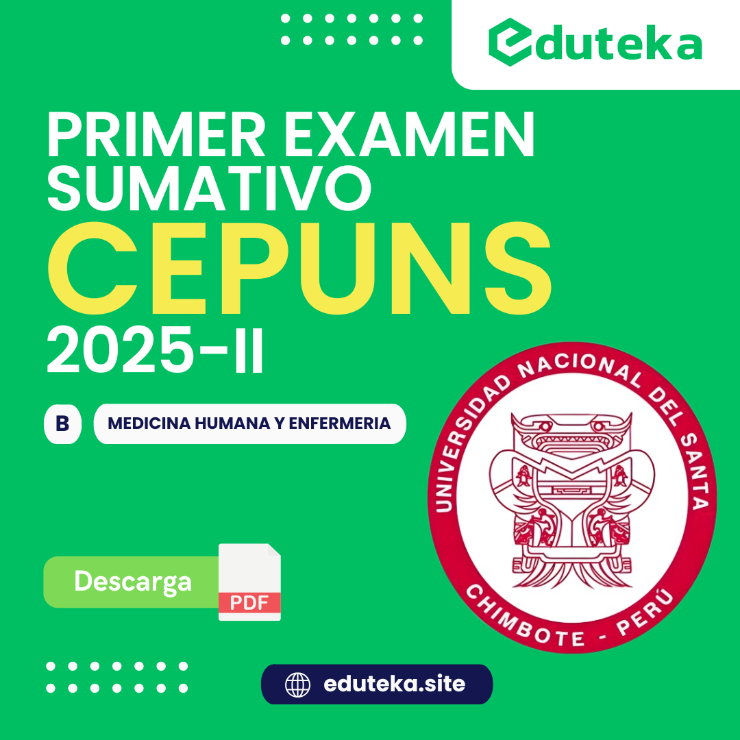 PRIMER EXAMEN SUMATIVO CEPUNS 2025-II Post