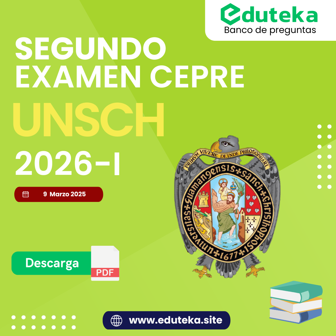 Post SEGUNDO EXAMEN CEPRE UNSCH 2026-I