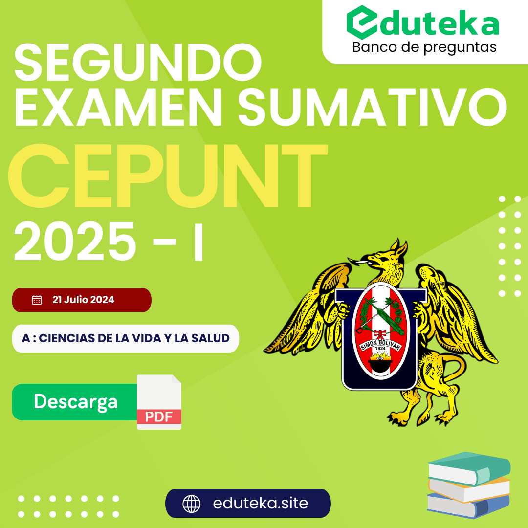 Post SEGUNDO EXAMEN SUMATIVO CEPUNT 2025-I